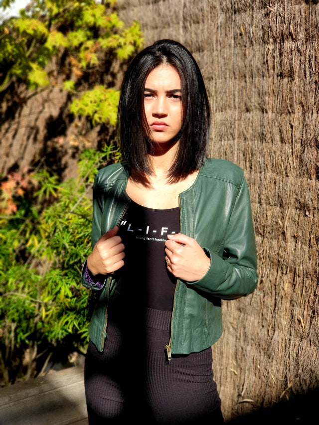 Green Racer jacket