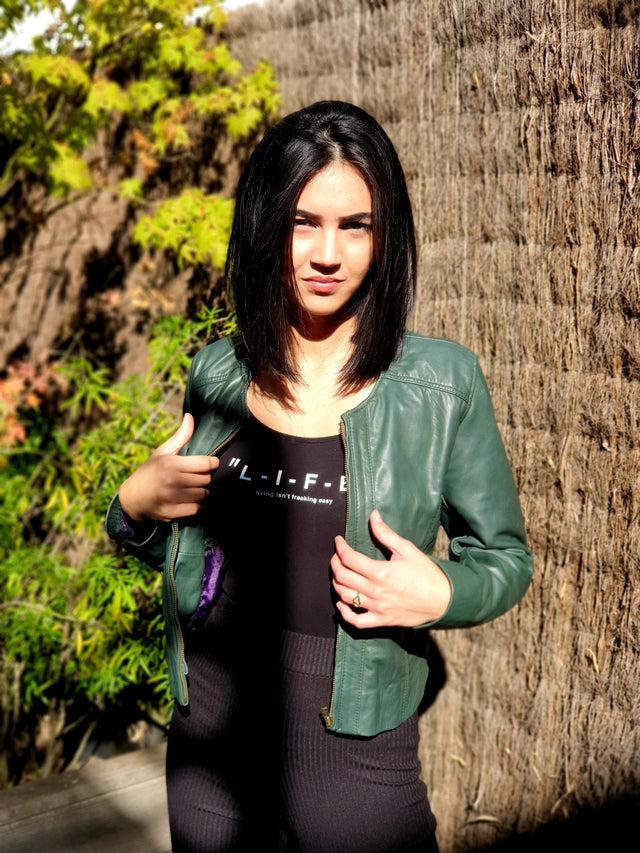 Green Racer jacket