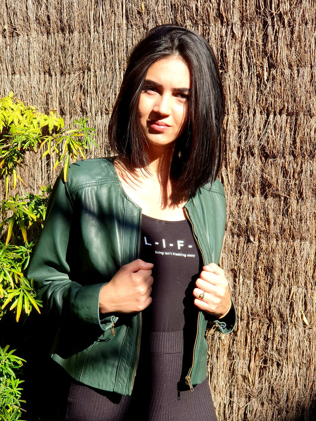 Green Racer jacket