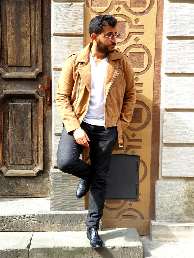 Beige Suede Perfecto