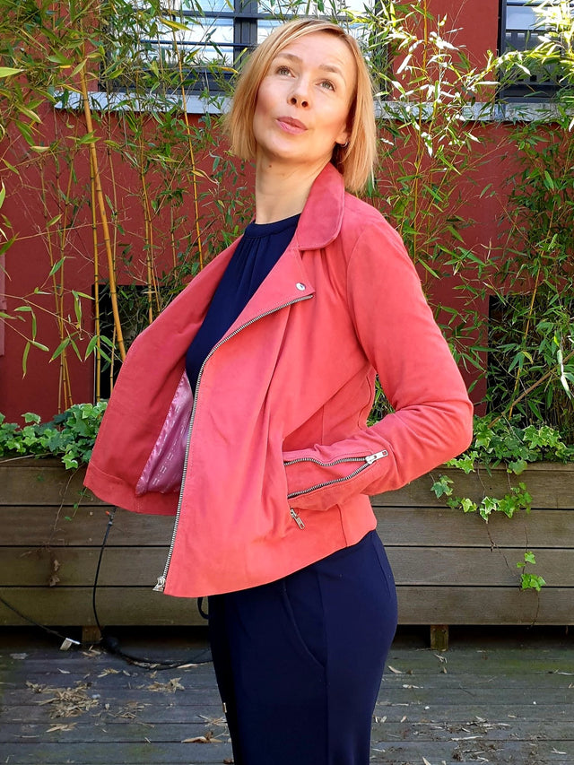 Lea&Jack Pink Suede Perfecto