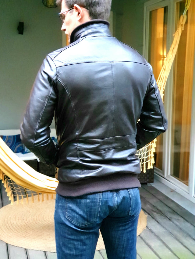 Dark Brown Leather Jacket
