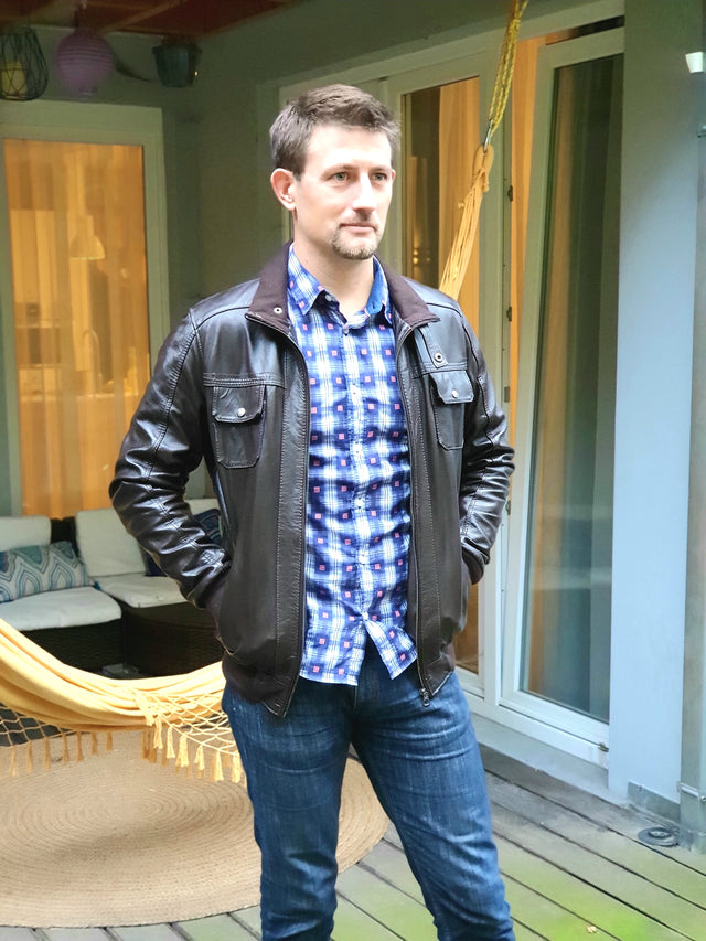 Dark Brown Leather Jacket