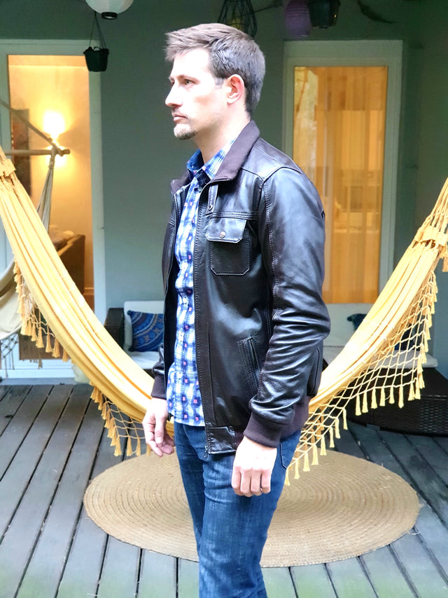 Dark Brown Leather Jacket