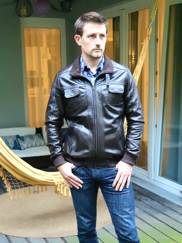 Dark Brown Leather Jacket