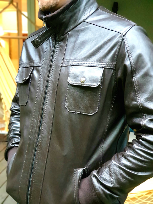 Dark Brown Leather Jacket