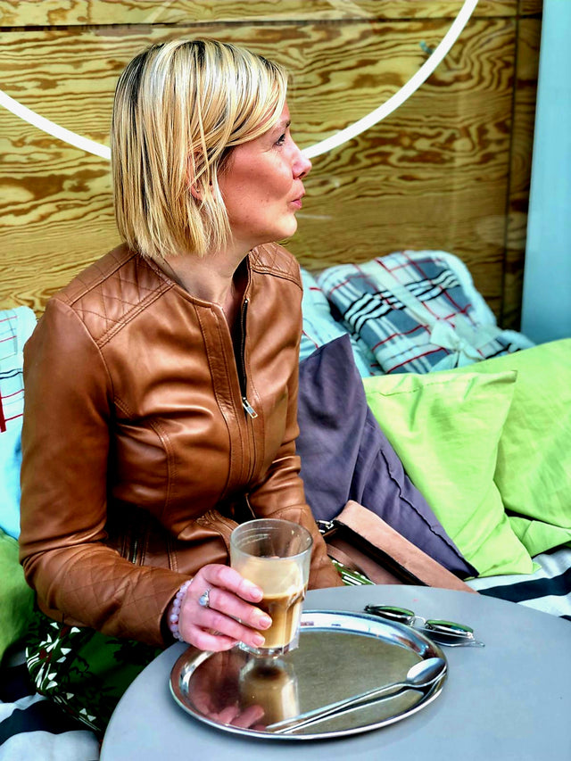 Brown Racer jacket