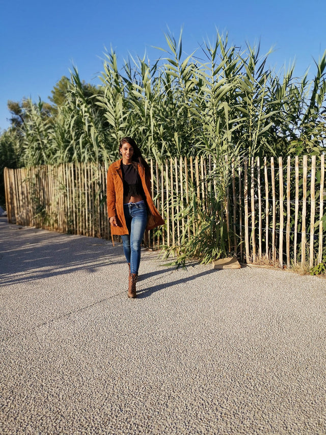 The Lea&Jack Suede Trench Coat