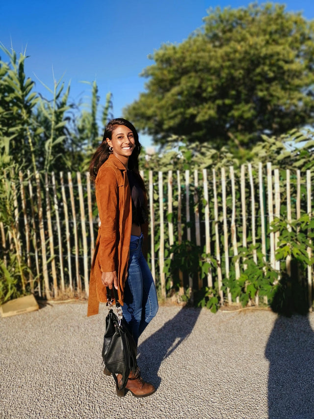 The Lea&Jack Suede Trench Coat