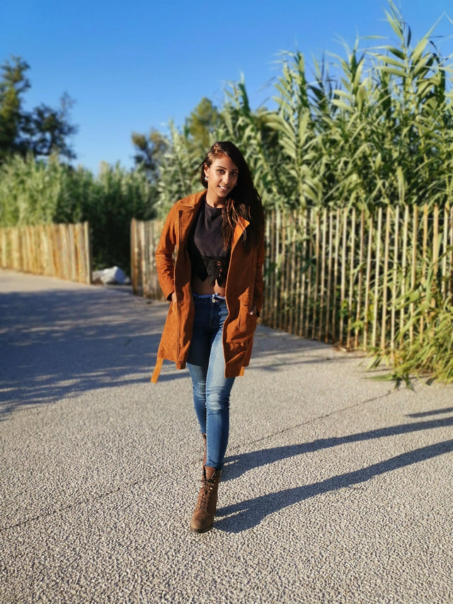 The Lea&Jack Suede Trench Coat