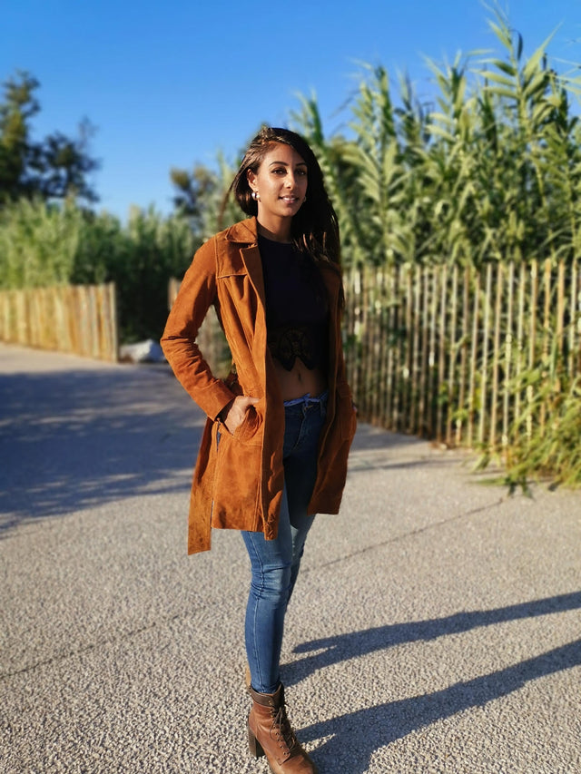 The Lea&Jack Suede Trench Coat