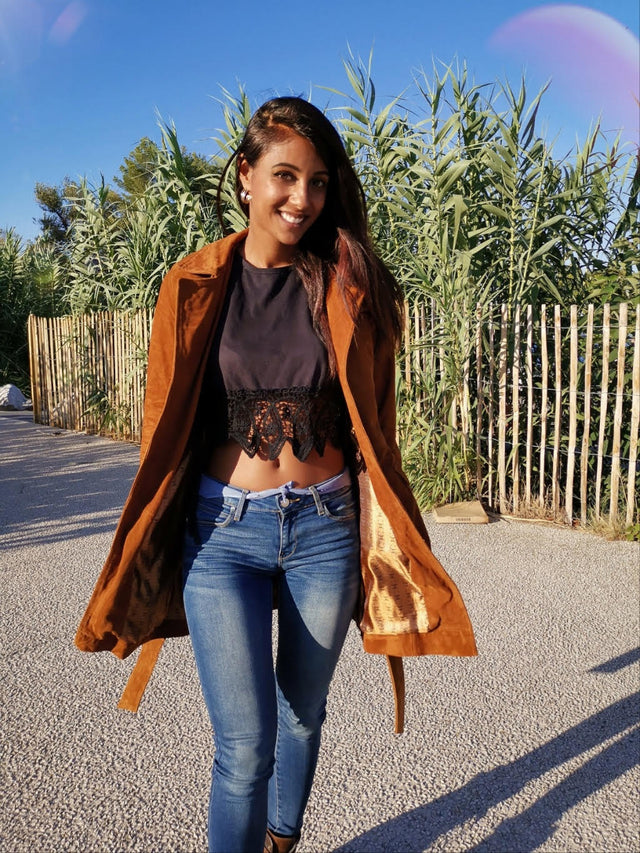 Lea&Jack Brown Suede Trench Women