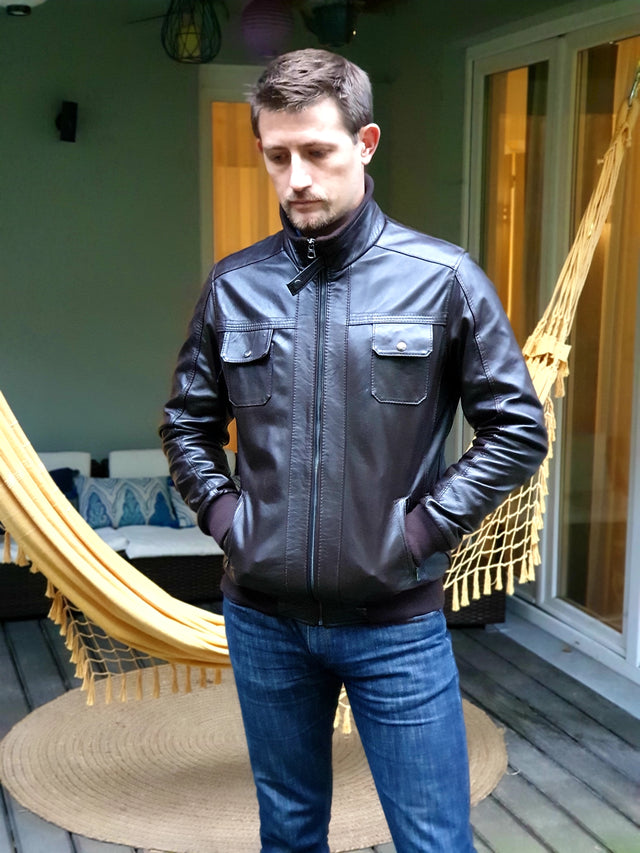 Dark Brown Leather Jacket